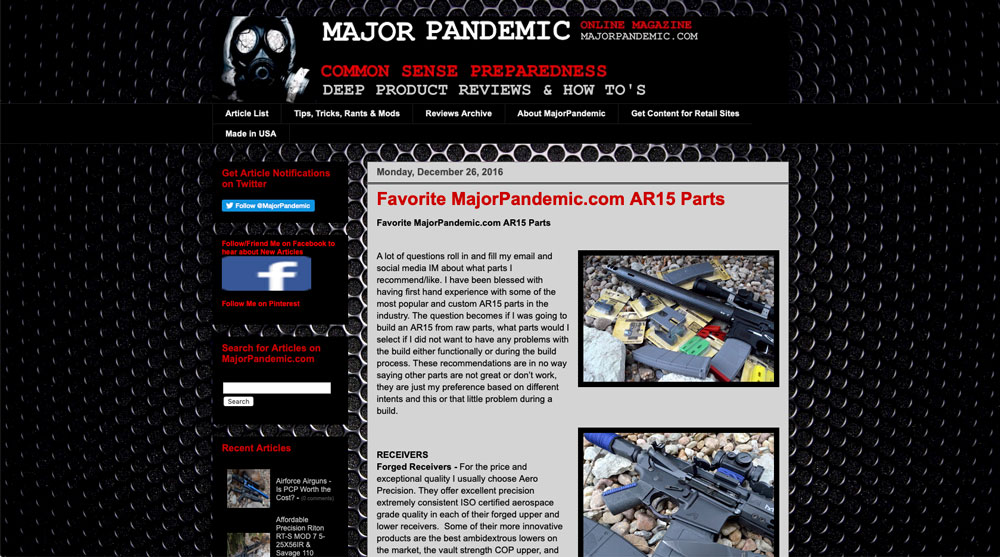 Feddersen AR15 Rifle Barrel Review - Major Pandemic