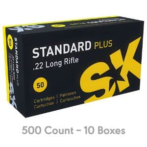 SK Standard Plus .22LR Ammo, 500 Rounds