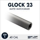 Detail of Glock 23 (Gen 5) Match-grade Pistol Barrels by F.J. Feddersen - Matte Finish