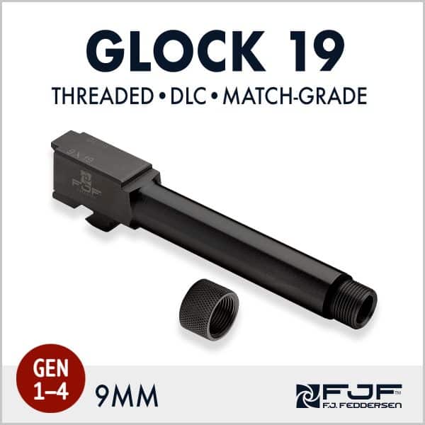Glock 19 - 9mm - Matchgrade Threaded Barrel - DLC