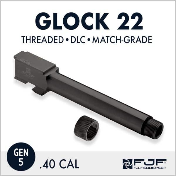 Glock 22 - .40 Cal - Matchgrade Threaded Barrel - DLC