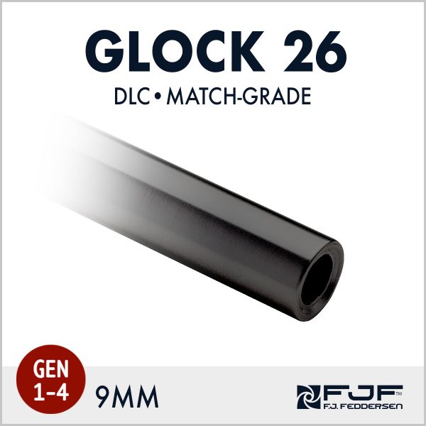 Glock 26 - 9 mm (Gen 1-4) - Matchgrade Barrel - DLC