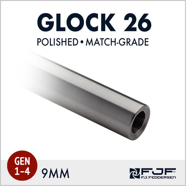 Glock 26 - 9 mm (Gen 1-4) Match-grade Barrel - Polished Finish