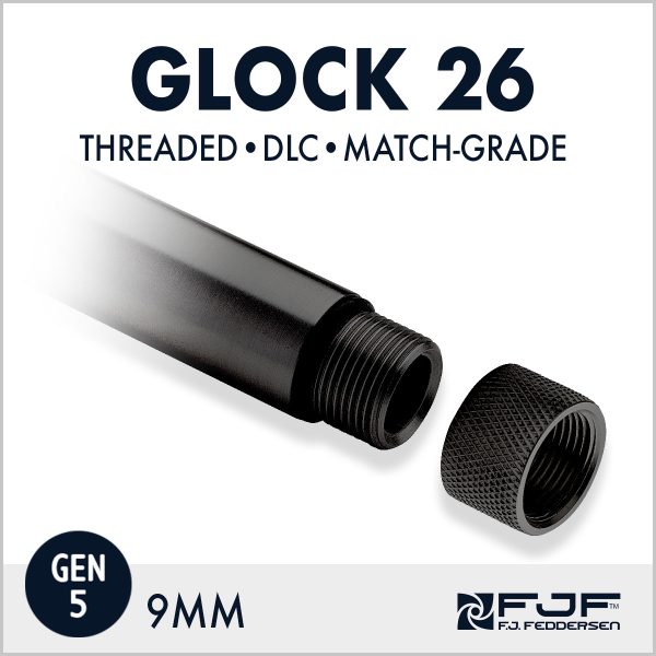 Glock 26 - 9 mm (Gen 5) - Threaded Matchgrade Barrel - DLC