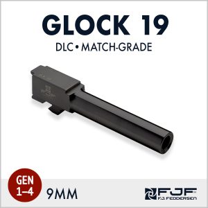 Glock 19 - 9mm - Gen 1-4) Matchgrade Barrel - DLC