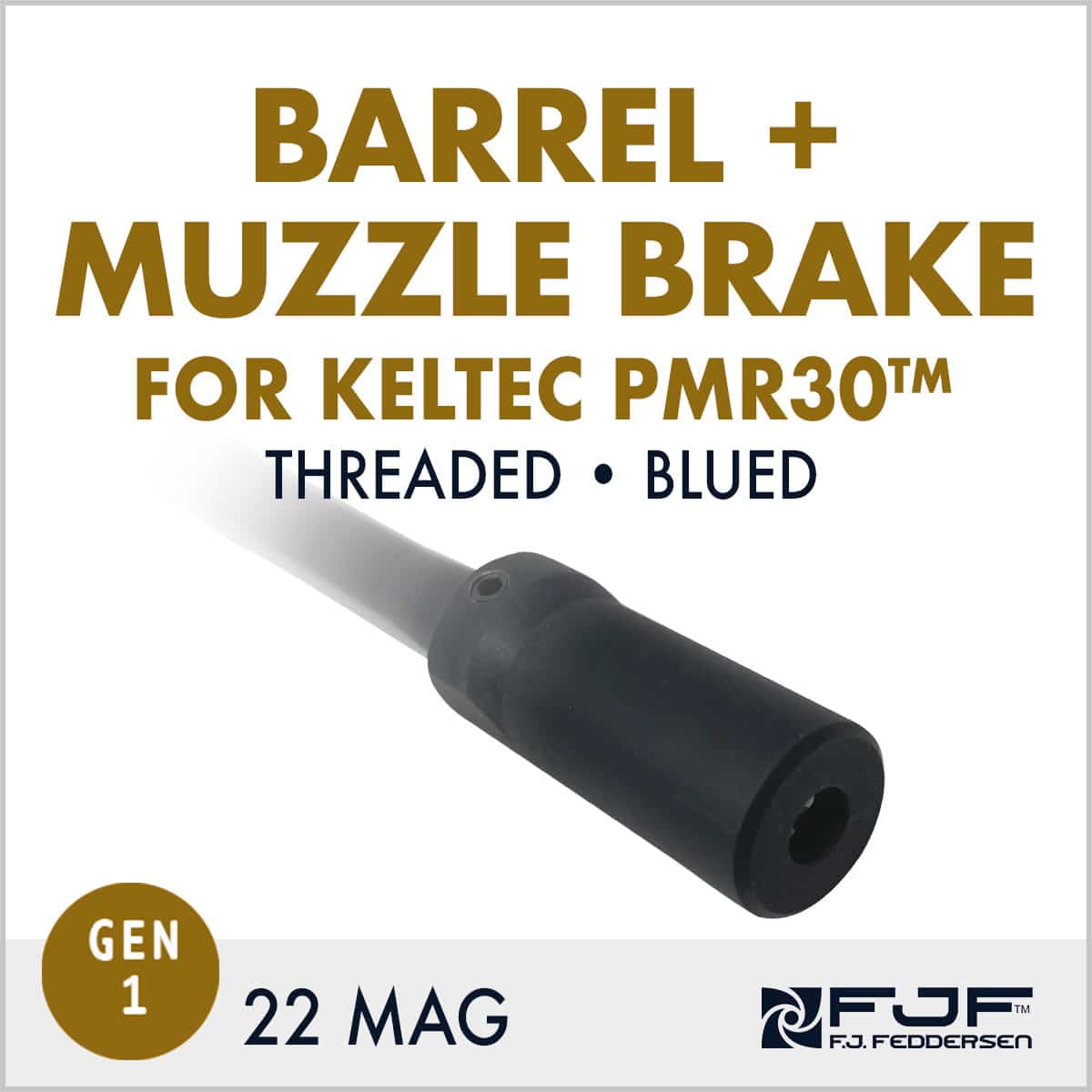 FJF Muzzle + Brake Combo for Keltec PMR30 Gen 1