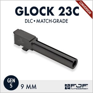 Glock 23 - .40 Cal to 9mm Conversion (Gen 5) Matchgrade Barrel - DLC