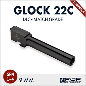 Glock 22 - .40 Cal to 9mm Conversion (Gen 1-4) Matchgrade Barrel - DLC