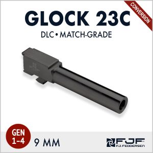 Glock 23 - .40 Cal to 9mm Conversion (Gen 1-4) Matchgrade Barrel - DLC