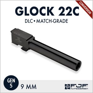 Glock 22 - .40 Cal to 9mm Conversion (Gen 5) Matchgrade Barrel - DLC