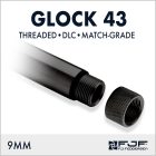 Glock 43 - 9mm - Threaded Matchgrade Barrel - DLC
