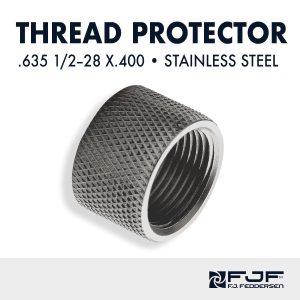 10/22 Barrel Thread Protectors: .635 ½-28 x .400 - Stainless Steel