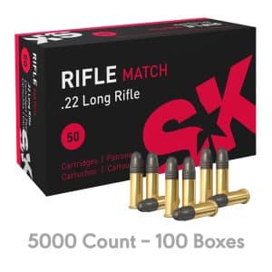 SK Rifle Match .22LR Rimfire Ammo Case - 5000 Count